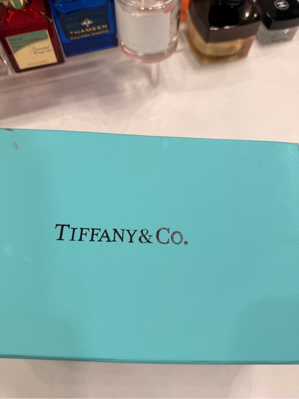 Tiffany & Co. White Fine Bone China Trinket Dish with Blue Box Accent - Picture 6 of 7